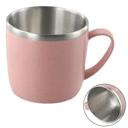 Mugs Brand Durable High Quality Stainless Steel Cup Coffee Anti-scalding For Children Milk Tea Water Bottle