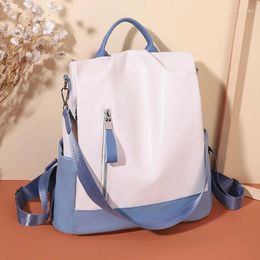 Backpack Kawaii Women Casual All-match Mixed Colours 2024 Japanese Style School For College Students Zipper