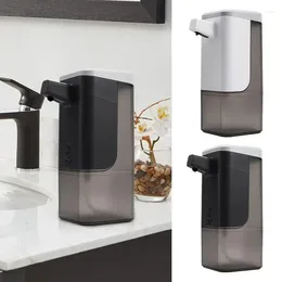 Liquid Soap Dispenser Automatic Touchless Wall Mount LED Self Adhesive 600ml Large Capacity Dish