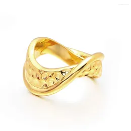 Cluster Rings Arrival Engagement Punk Gold Colour Unique Irregular Ring Fashion Jewellery For Women.