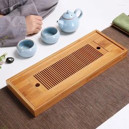 Tea Trays Bamboo Tray High Quality Chinese Solid Household Board Table Simple Mat Travel Set