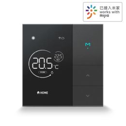 Control Black Temperature Controller For Gas Boiler Underfloor Heating AC Compatible With Mijia/ Mi Home App Smart WiFi Thermostat