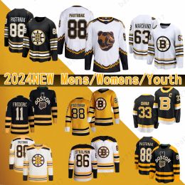 S-3XL Hockey Jersey 100th New Centennial 88 David Pastrnak 63 Brad Marchand Jake DeBrusk Trent Frederic Jesper Boqvist Patrick Brown Matt Filipe Marc