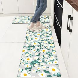 Bath Mats Nordic Geometric Printing Bedroom Bedside Doormat Bathroom Toilet Anti Slip Floor Kitchen Mat PVC Washable