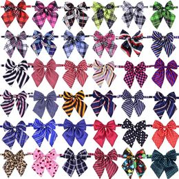 Dog Apparel 5pcs Mixed Colours Pet Cat Bow Tie Adjustable Bows Neck Accessories For Dogs Puppy Grooming Products Supplies