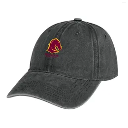 Berets -Brisbane-Broncos Cowboy Hat Cosplay Black Fishing Cap Ladies Men's