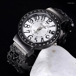 Wristwatches Vintage Women's Watch Exquisite Bracelet Stainless Steel Band Quartz Fashion Ladies Relojes Clock