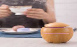 Wood Grain Humidifier Ultrasonic Humidifier Air Purifier Atomizer Mist Maker Fogger Essential Oil Aromatherapy Diffuser for Home Y6994634