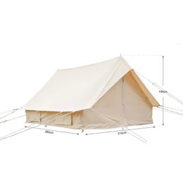 Tents And Shelters Waterproof Large Forest Poly Cotton Canvas Outdoor Hut Cam Luxury Tent Drop Delivery Sports Outdoors Camping Hiking Otb04