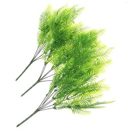 Decorative Flowers 3pcs Artificial Plants Faux Simulation With Stems For Home Wall Decor