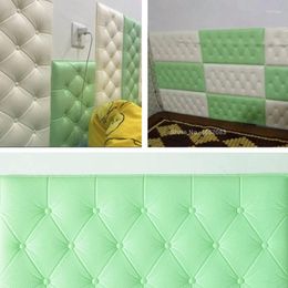 Window Stickers 3D Three-Dimensional Soft Bag Self-Adhesive Tatami Wall Bedside Anti-Collision Cushion Waterproof Padded Panel