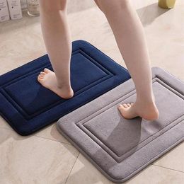 Bath Mats Coral Mat Super Soft Absorbent Bathroom Rugs Non Slip Shower Foot Floor Door Pad Durable Thick Supplies