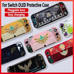 Cases For Zelda Tears of Kingdom Protective Case For Nintendo SWITCH OLED Hard Case NS OLED Split Console Colour Shell Game Accessories