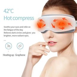 Eye Massager Smart Electric Vibration Eye Care Instrument Compress Bluetooth Eye Massage Glasses Fatigue Pouch Wrinkle 240322