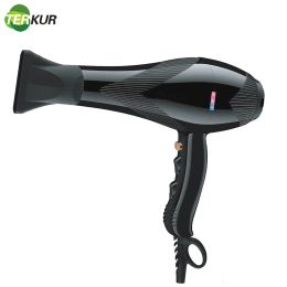 Dryers Professional Salon Hair Dryer Hot and Cold Wind 3000w Powerful 6 Gears 1button Cooling Blower Dry Quickly with 1 Nozzle