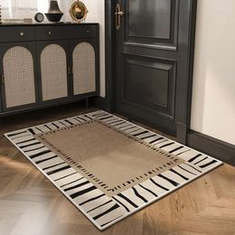 Bath Mats American Style Entrance Foot Mat Household Luxury And High-end Anti Slip Dirt Resistant Dustproof Carpet