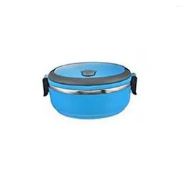 Dinnerware Thermal Insulated Lunch Box Containers Double Layer Stainless Steel Canister