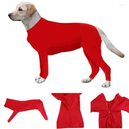 Dog Apparel Solid Color Tights Long Sleeves For Pet Protection After Simple Anti-Hair Elastic Chihuahua Clothes Pug
