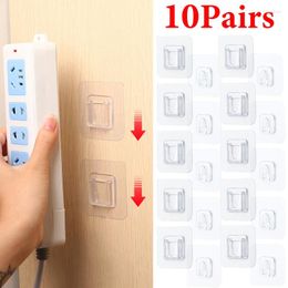 Hooks 2024 Double-Sided Adhesive Wall Transparent Strong Hanger Hook Suction Cup Sucker Storage Holder For Kitchen Bathroom