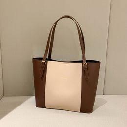 Fashion Casual Bag Large Capacity Simple Solid Color One Shoulder Bag Belt Handbag Color Matching Underarm Tote Bags YFA2207