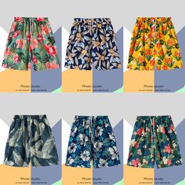 Sanya Hawaii Casual Shorts Mens Summer Shorts Couple Beach Pants Loose Sports Capris