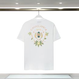 Designer's seasonal new American hot selling summer T-shirt for men's daily casual letter printed pure cotton top OL8K