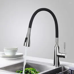 Kitchen Faucets Faucet Pull Type Cold And Household Sink 304 Stainless Steel Vegetable Basin Dishwasher Can Be Retracted Rotated