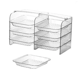 Plates Serving Dish Set Side Dishes Rack Rectangular For Appetizer Salad Household