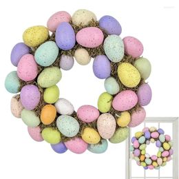 Decorative Flowers Happy Easter Egg Decoration Artificial Flower For Home Party DIY Craft Kids Gift Favor Supplies