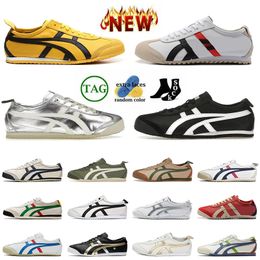 Fashion Top Quality Onitsukass Tiger Mexico 66 Running Shoes Brand Tigers Vintage Platform Trainers Luxury Womens Mens OG Original Outdoor Sports Slip-On Sneakers