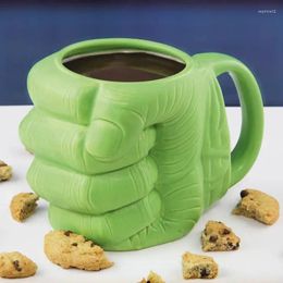 Mugs Green Fist Mug Cup Ceramic Water Coffee Large Capacity Tea Set