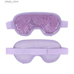 Sleep Masks New Gel Eye Mask Reusable Bead for Hot Cold Therapy Soothing Relaxing Tool Beauty Sleeping Eyeshape Dark Circle Rer Eyepatch Y240402
