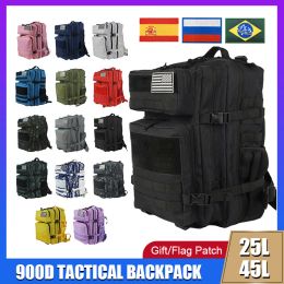 Bags 25L 45L 3P Military Tactical Backpack for Women Man Camping Hunting Nylon Bags Outdoor Trekking Climbing Pack Rucksacks Mochila