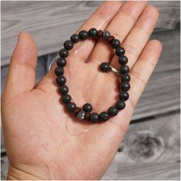 Beaded Wholesale Mens Bracetse Gemstone Buddha Beaded Jewelery Drop Delivery Otw4K