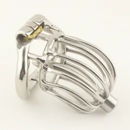 Stainless Steel Stealth Lock Male Chastity Device Cock Cage Fetish Penis Lock Cock Ring Sex Toys Men Penis Urethral Adult Game