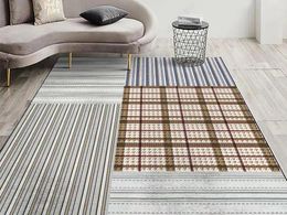 Carpets V8439 Modern Minimalist Carpet Household Bedroom