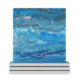 Table Mats Waves 1 Ceramic Coasters (Square) Drinks Cute