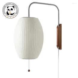 Wall Lamps Italian Design Minimalist Silk LED Flying Saucer Sconces Art Home Decor Bedroom Bedside Study Living Room Store