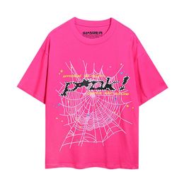 mens t shirts poloshirt haikyuu 555 spider shirt womens t-shirt fashion street clothing web pattern summer sports wear designer topXROF