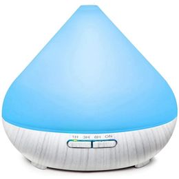 Aroma Diffuser 300Ml Ultrasonic Humidifier For Essential Oils Room Humidifiers Fragrance Lamps EU Plug 240321