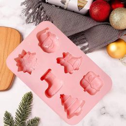 Baking Tools Christmas Silicone Cake Mold Chocolate Jelly Pudding Decoration Accessories Mould For Party Reunion