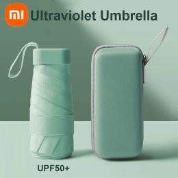 Control Xiaomi Mijia Ultraviolet Umbrella 6 Ribs 90cm Small Mini Umbrella Sunscreen Blocks Ultraviolet Rays Light Easy Carry Personal UV