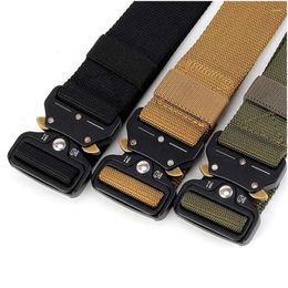 Waist Support Nylon Tactical Belt Army Men Outdoor Training Belts Quick Release Zinc Alloy Buckle Military Hunting Sports Drop Deliver Otfvk