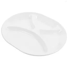 Dinnerware Sets Melamine Multi-grid Plate Compartment Tray Storage Plastic Dinner Plates Serving Divided Canteen Staff