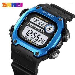 Wristwatches SKMEI Double Time Stopwatch Countdown Chronograph Date Alarm Clock Week Night Light On The Hour 24-hour System 2126