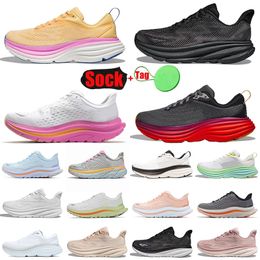 2024 Hot Pink Cloud Running Shoes Clifton 9 Bondi 8 One Free People Beige Orange Triple Black White Carbon X X2 Tennis Shoes Mens Womens Sneakers Dhgate