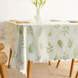 Table Cloth Small Fresh Pastoral PVC Waterproof Oil Proof And Non Wash Desk Tea Mat K6L3632