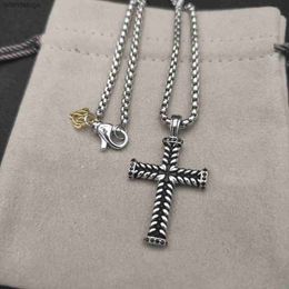 Necklace Designer For Women mens dy pendant DY Jewlery silver Retro cross Vintage luxury Jewellery Chains for men Necklaces birthday man boys party christmas Gift