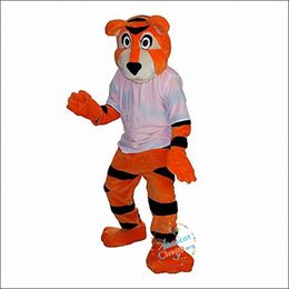 2024 Halloween Sport Tiger Mascot Costume Cartoon Animal Anime theme character Adult Size Christmas Carnival Birthday Party Fancy Outfit