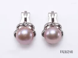 Backs Earrings Unique Pearls Jewellery 8mm Lavender Flat Cultured Freshwater Pearl